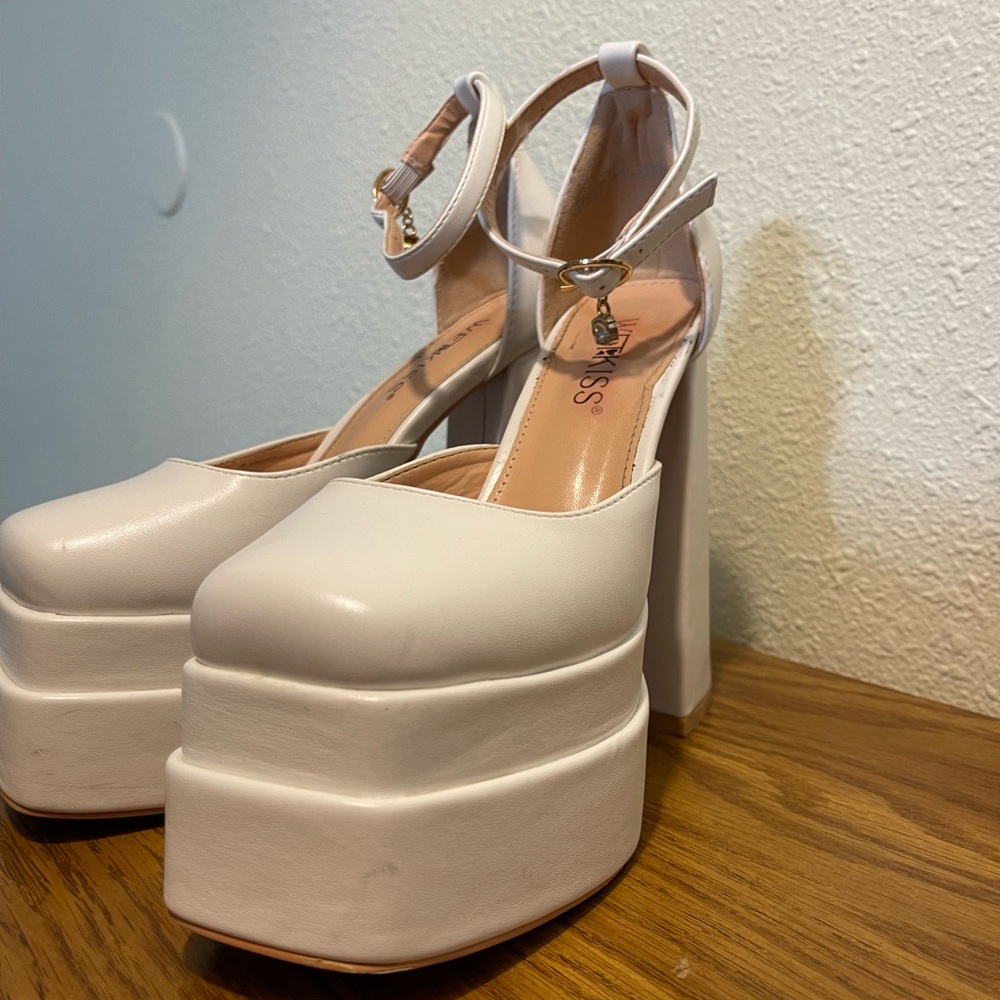 Square Toe Platform Heels - image 3